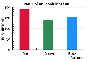 rgb background color #BE8C9A mixer