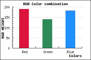 rgb background color #BE8CB6 mixer