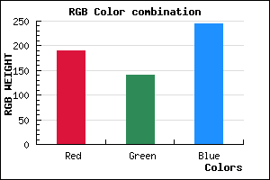 rgb background color #BE8CF4 mixer