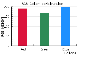 rgb background color #BEA7C5 mixer