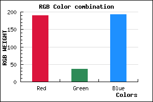 rgb background color #BE24C0 mixer