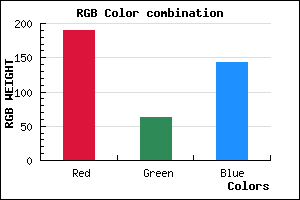 rgb background color #BE3F8F mixer