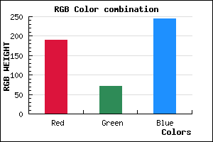 rgb background color #BE48F4 mixer