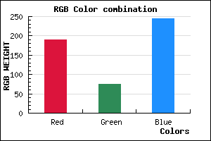 rgb background color #BE4BF5 mixer