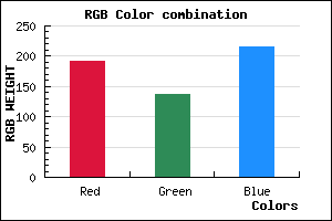 rgb background color #BF89D7 mixer