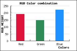 rgb background color #BF94DE mixer