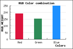 rgb background color #BF9AFA mixer