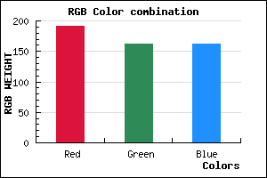 rgb background color #BFA2A2 mixer