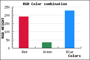 rgb background color #BF23E5 mixer