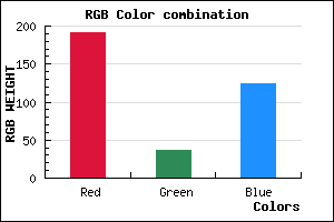 rgb background color #BF257C mixer