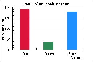 rgb background color #BF25B2 mixer