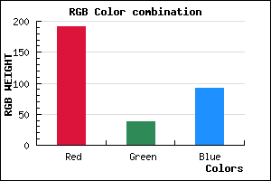 rgb background color #BF265C mixer
