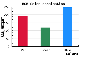 rgb background color #C076F6 mixer