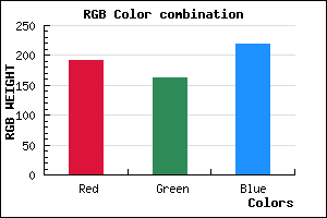 rgb background color #C0A2DB mixer