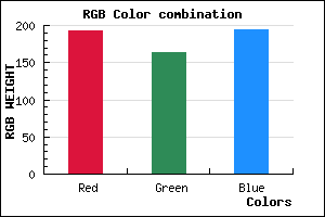 rgb background color #C0A4C2 mixer