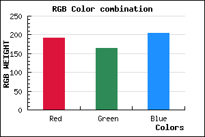 rgb background color #C0A5CD mixer