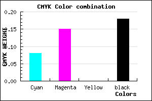 #C0B0D0 color CMYK mixer