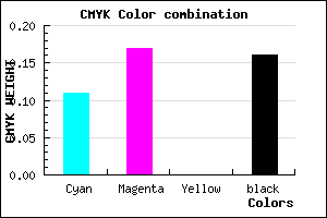 #C0B3D7 color CMYK mixer