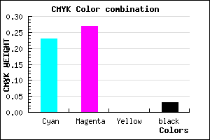 #C0B6F8 color CMYK mixer