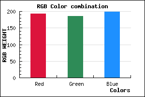 rgb background color #C0B9C7 mixer