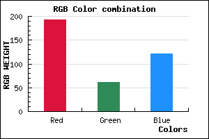 rgb background color #C03D79 mixer