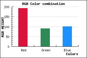 rgb background color #C05A65 mixer