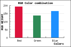 rgb background color #C189A5 mixer