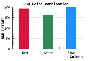 rgb background color #C1A0C6 mixer