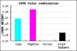 #C1ADED color CMYK mixer