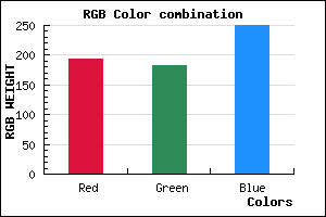rgb background color #C1B6FA mixer