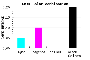 #C1B7CB color CMYK mixer