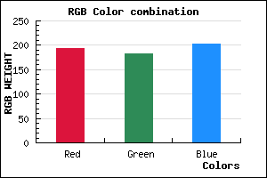 rgb background color #C1B7CB mixer