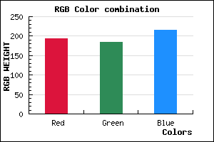 rgb background color #C1B9D7 mixer