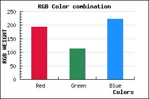 rgb background color #C272DE mixer