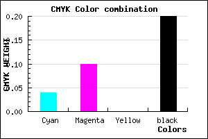 #C2B7CB color CMYK mixer