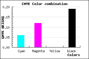 #C2B7CF color CMYK mixer