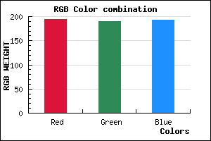 rgb background color #C2BEC1 mixer