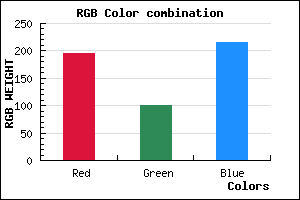 rgb background color #C365D8 mixer