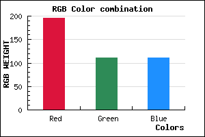 rgb background color #C36F6F mixer