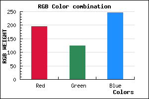 rgb background color #C37DF7 mixer