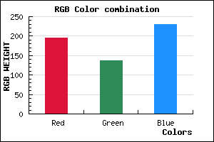 rgb background color #C388E6 mixer