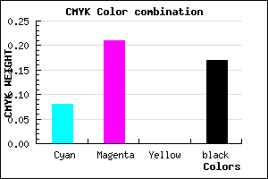 #C3A7D3 color CMYK mixer