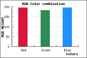 rgb background color #C3B6C4 mixer