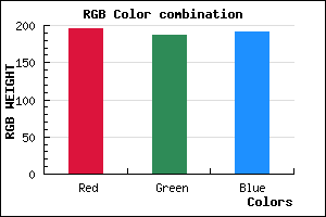 rgb background color #C3BBBF mixer