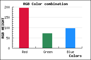 rgb background color #C34861 mixer