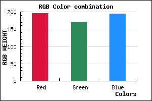 rgb background color #C4A9C2 mixer