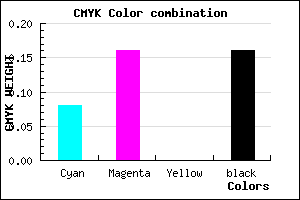 #C4B4D6 color CMYK mixer