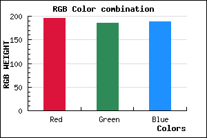 rgb background color #C4BABC mixer