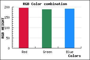 rgb background color #C4BCBF mixer