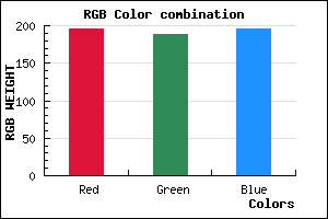 rgb background color #C4BCC3 mixer